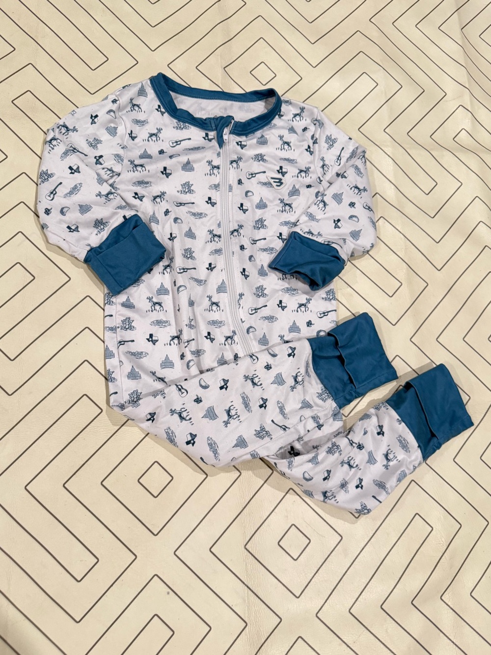 Burlebo Texas Pajama Onesie